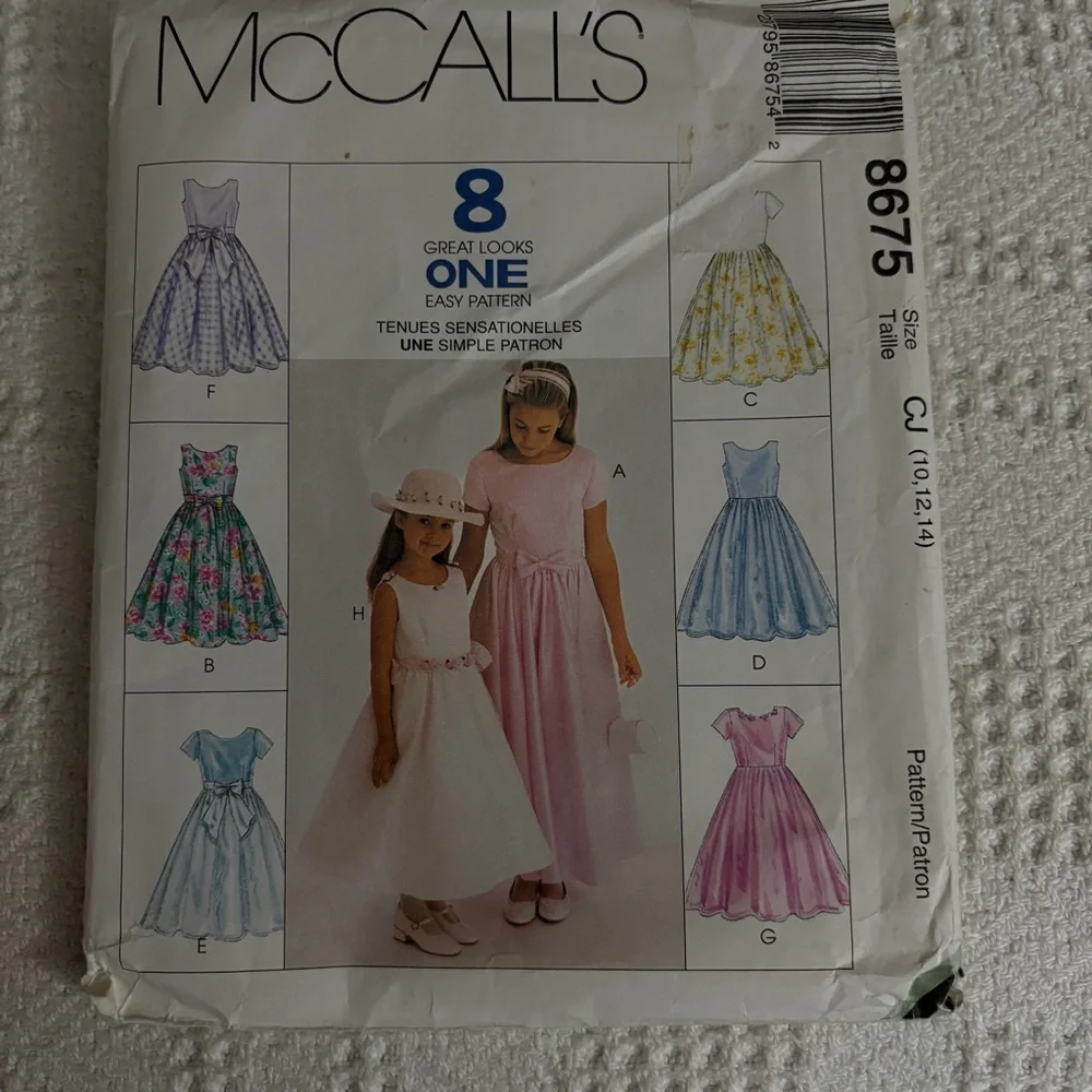 McCall’s 8675 CJ for Girl’s Dress